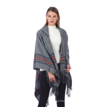 New design 130*150CM 100% ACRYLIC Autumn / Winter warm fashion cloak poncho